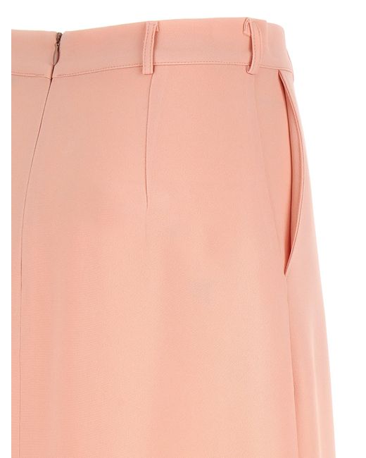 Kiton Pink Long Skirt Skirts