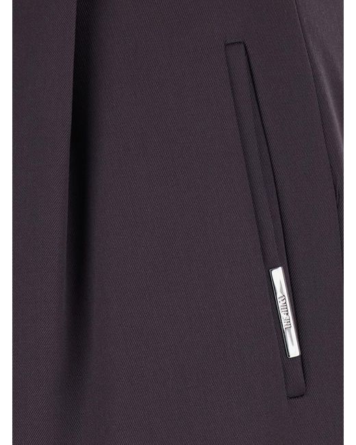 The Attico Blue Trousers Wool