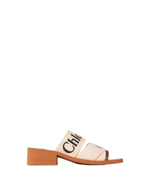 Chloé White Sandals Leather