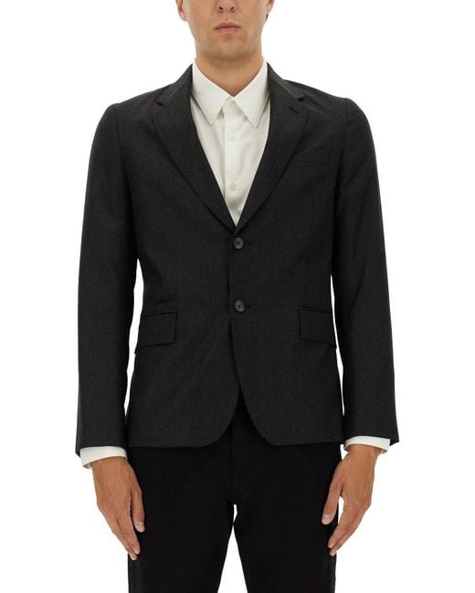 Paul Smith Black Wool Jacket for men