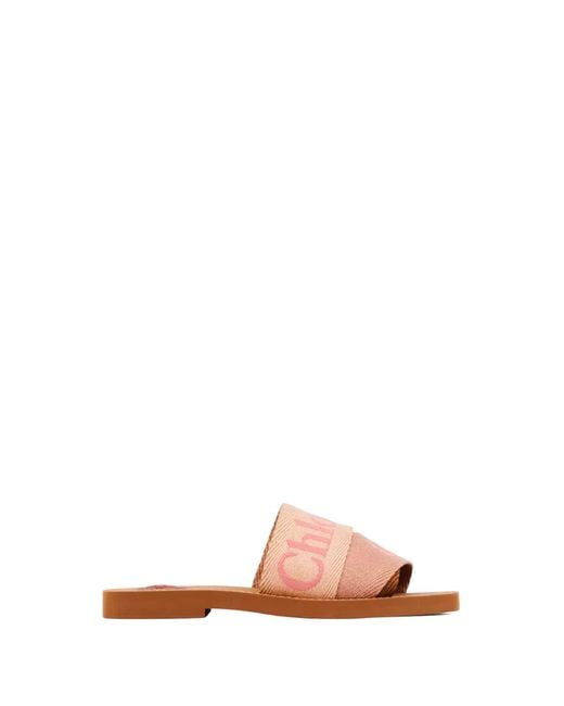 Chloé Pink Sandals Leather