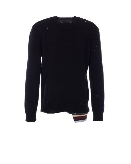 MM6 by Maison Margiela Blue Sweaters Cotton for men