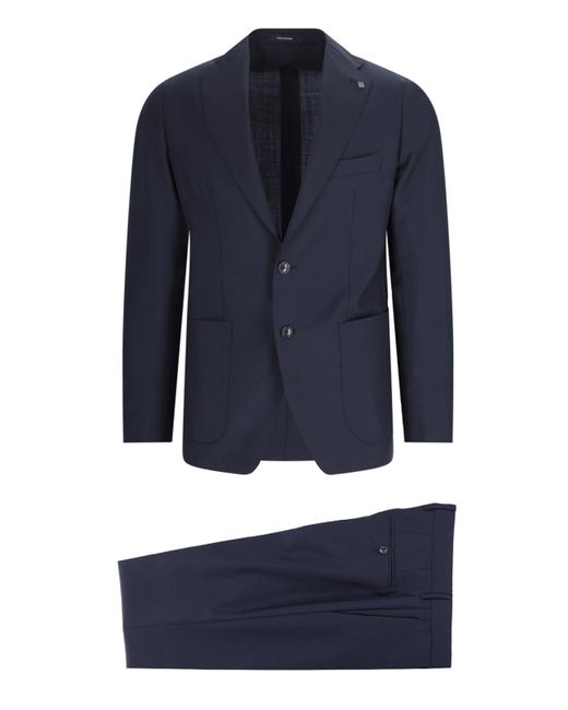 Tagliatore Blue Single-breasted Suit for men