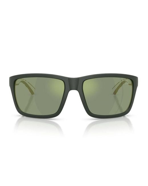 Burberry Green Frame And Lens Sunglasses for men
