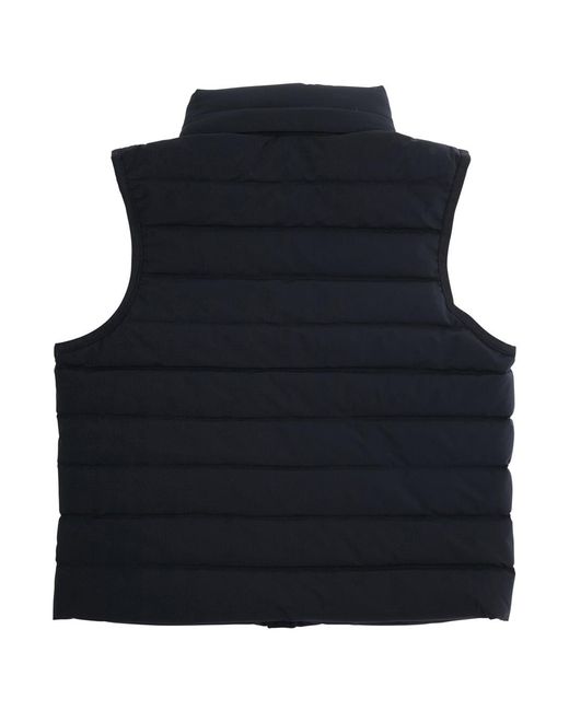Emporio Armani Black Sleeveless Down Jacket For Boys Padded for men