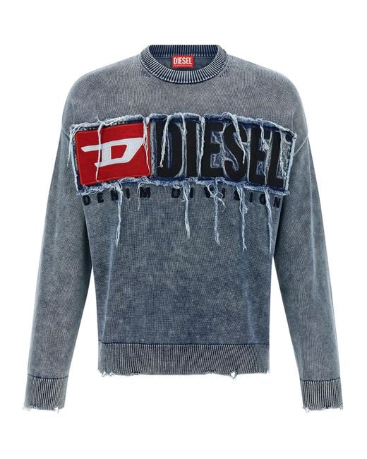 DIESEL Blue K-Fronzi Sweater for men