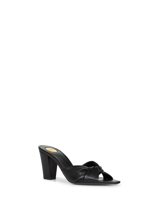 Saint Laurent Black Nappa Leather Franciane Mule Sandals