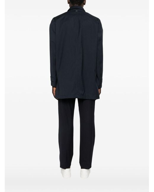 Herno Blue Jacket Virgin Wool for men