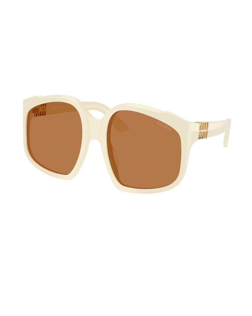 Miu Miu Brown 0Mu A07S Ombre Sunglasses