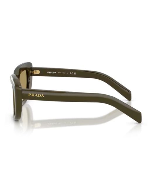 Prada Green Pr D07S Acetato Sunglasses