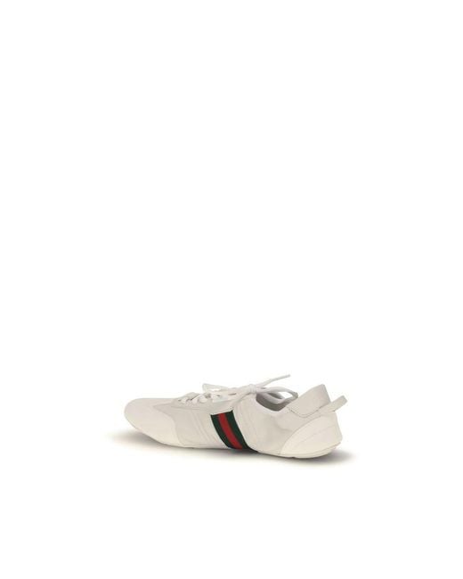 Gucci White Sneakers Flex Calf Leather