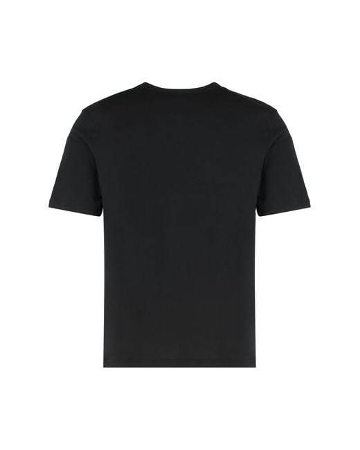 Palm Angels Black Set Of Three Cotton T-Shirts for men