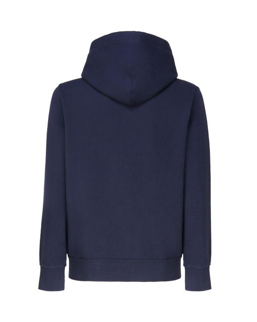 Ralph Lauren Blue Sweatshirt With Polo-Pony Embroidery for men