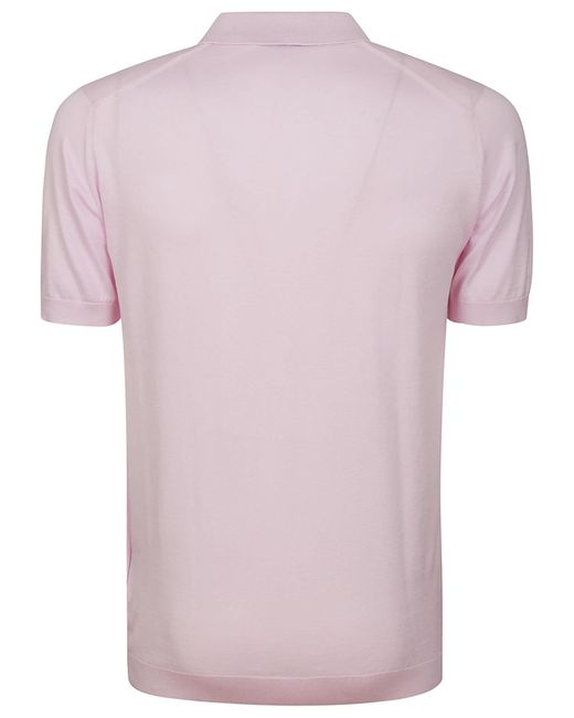 John Smedley Pink Adrian Shirt Ss for men