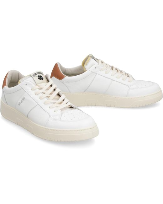 SAINT SNEAKERS White Golf Leather Low-Top Sneakers for men