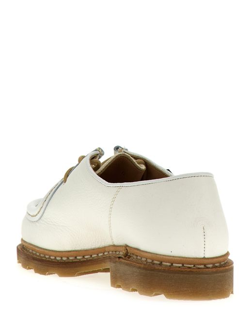 Paraboot White 'Michael' Derby Shoes for men