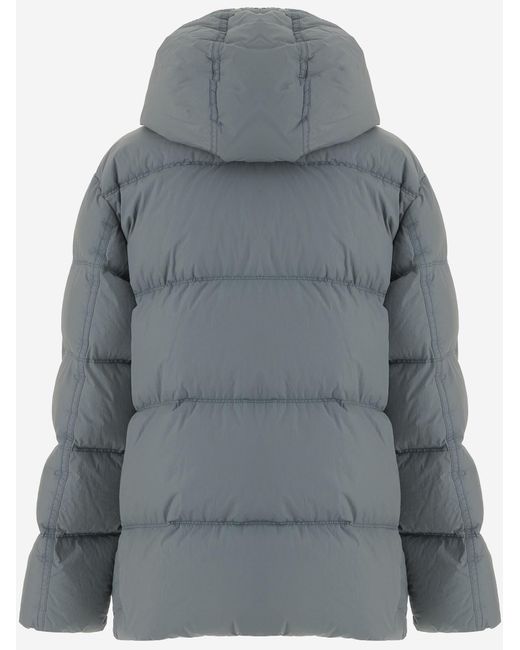 Stone Island Gray Technical Hooded Jacket for men