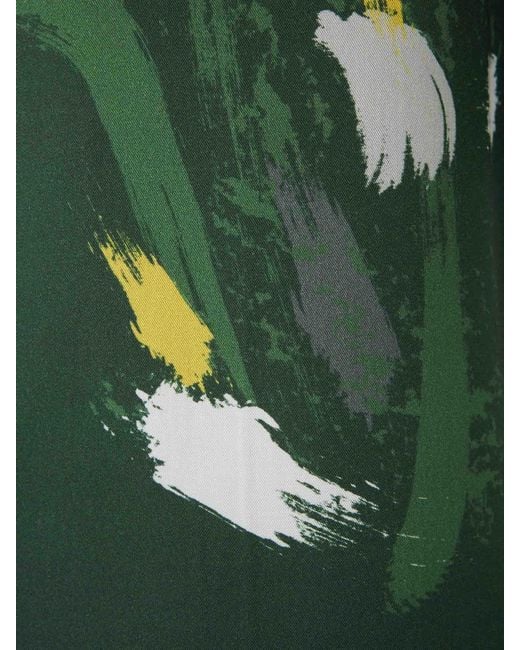 Officine Generale Green Floral Motif Shirt for men