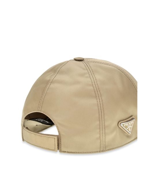 Prada Natural Baseball Cap Polyamide Hat for men