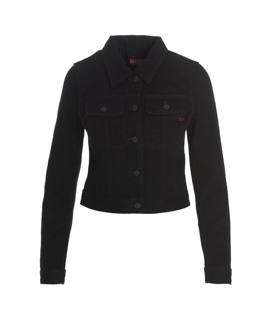 diesel black denim jacket