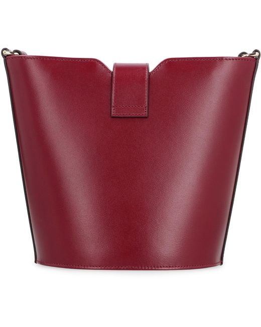 Gucci Brown Mini Leather Bucket Bag