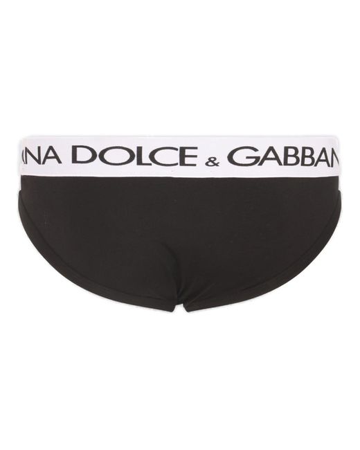 Dolce & Gabbana Black Cotton Logo Briefs for men