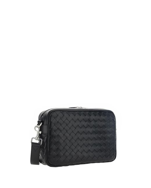 Bottega Veneta Black Shoulder Bag Camera- Calf Leather for men
