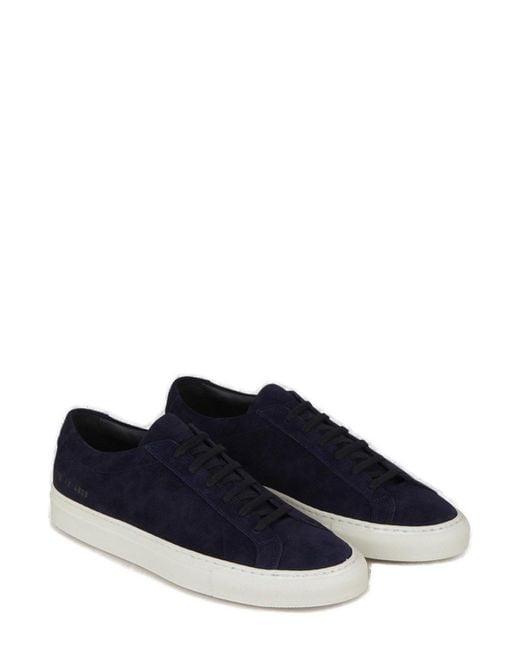 Common projects achilles low navy clearance suede