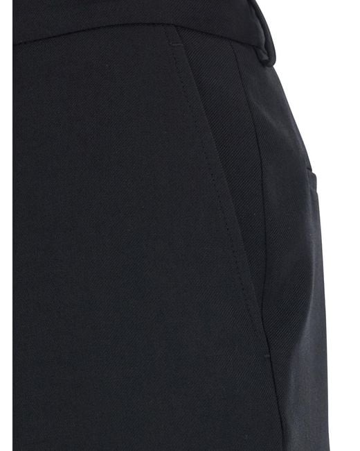 Valentino Blue Pants, Nylon-Wool Gabardine, Polyester Trousers for men