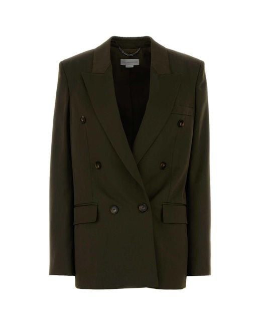 Stella McCartney Women's Olive Green Wool Blazer