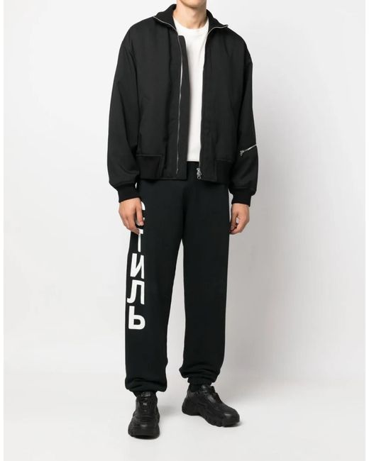 Heron Preston Black Ctnmb Logo Joggers Sweatpants for men