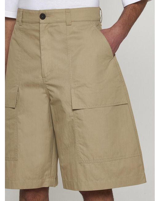 Studio Nicholson Natural Tiller Cotton-Blend Shorts for men