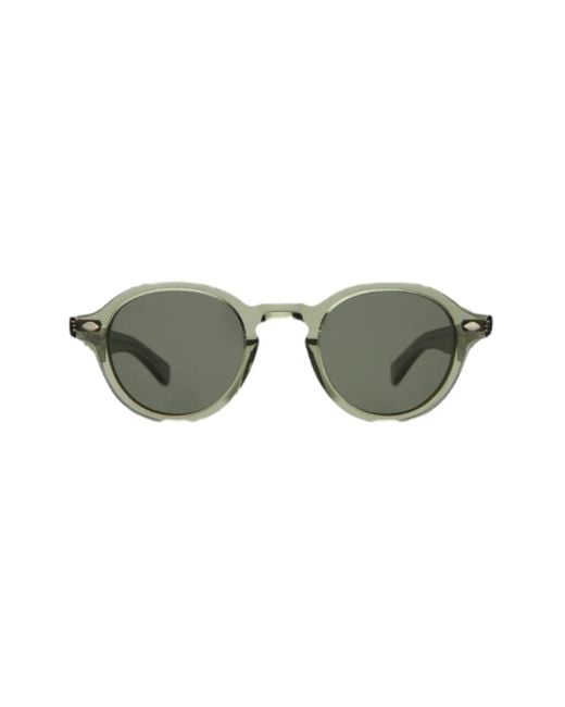 Garrett Leight Green Flipper Sunglasses