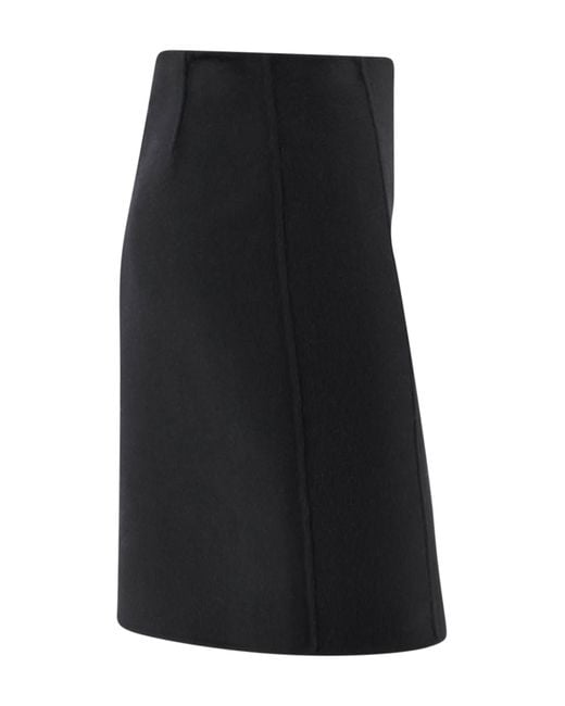 P.A.R.O.S.H. Black Wool Skirt