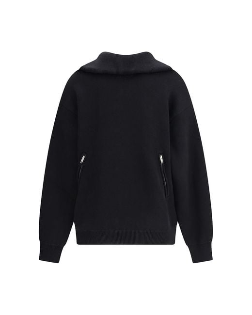 Balenciaga Blue Back-To-Front Sweater