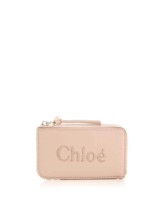 Chloé Pink Zipped Card Holder