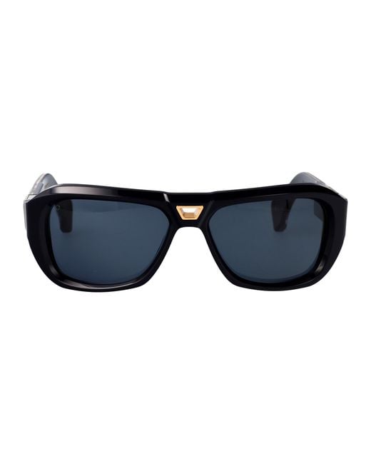 T Henri Blue Mega Cellulose + Titanium Sunglasses