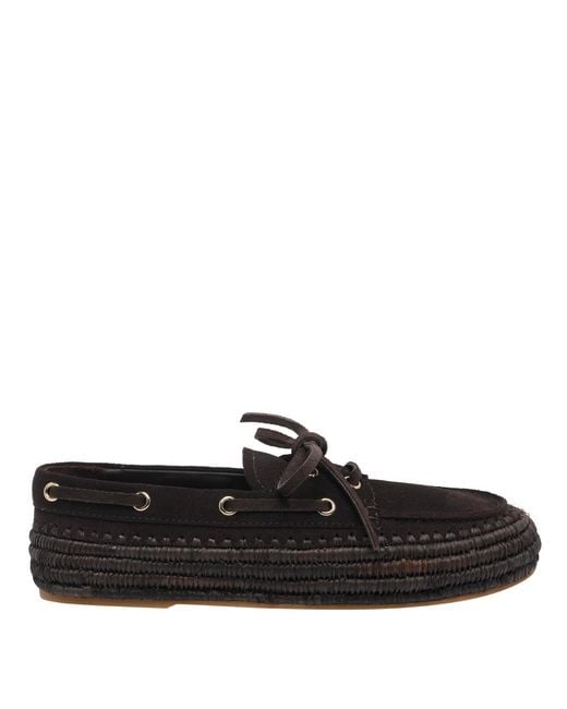 Paloma Barceló Black Sandals Suede Leather/Rubber Sole