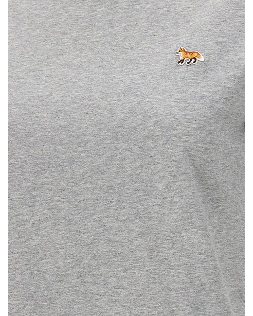Maison Kitsuné Gray Baby Fox T-shirt