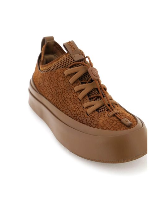 Zegna Brown Mrbailey® Edition Triple Stitch Sneakers for men