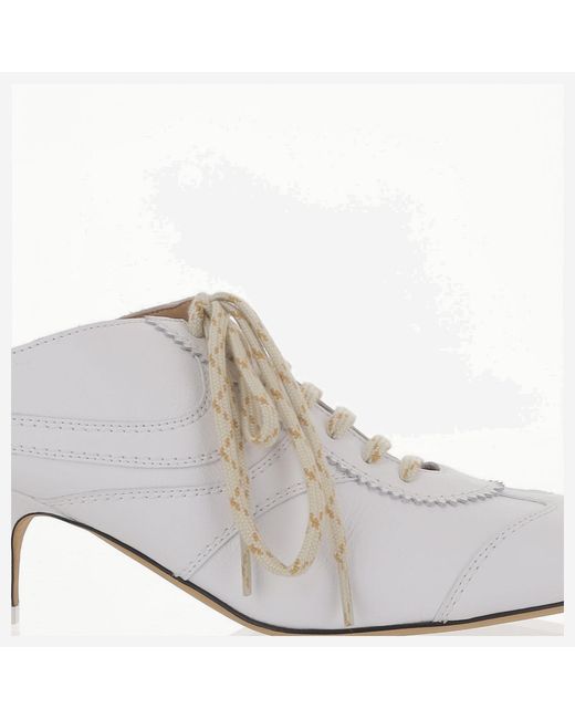 Dries Van Noten Metallic Leather Heeled Mules