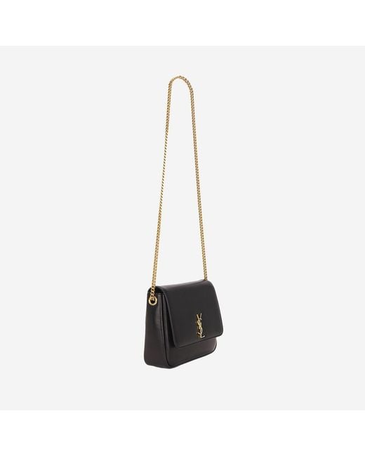 Saint Laurent Black Supple Shoulder Bag Leather