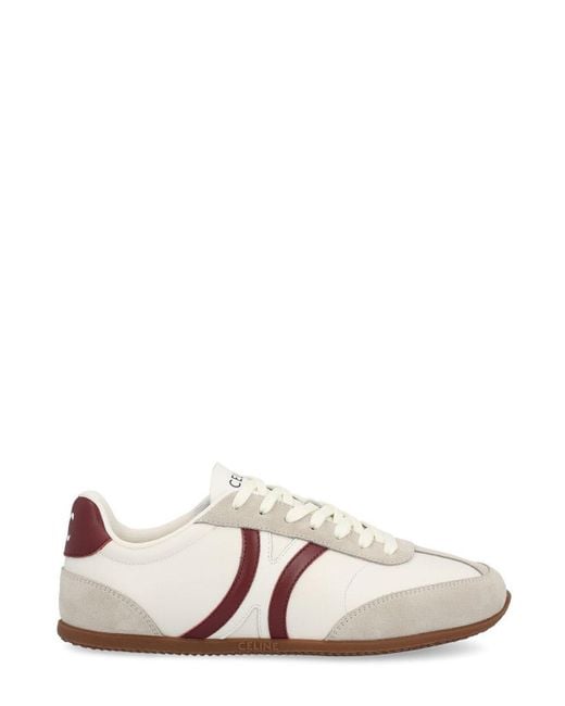Céline Pink Panelled Low-Top Sneakers