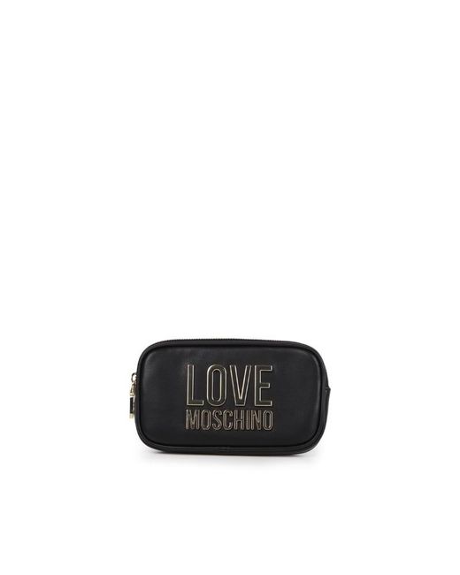 Love Moschino Leather Pochette Wallet With Card Holder in Nero (Black) |  Lyst