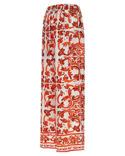 Dolce & Gabbana Silk Flared Pants