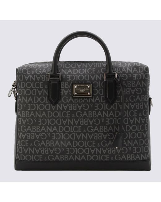 Dolce & Gabbana Black And Leather Handle Bag for men