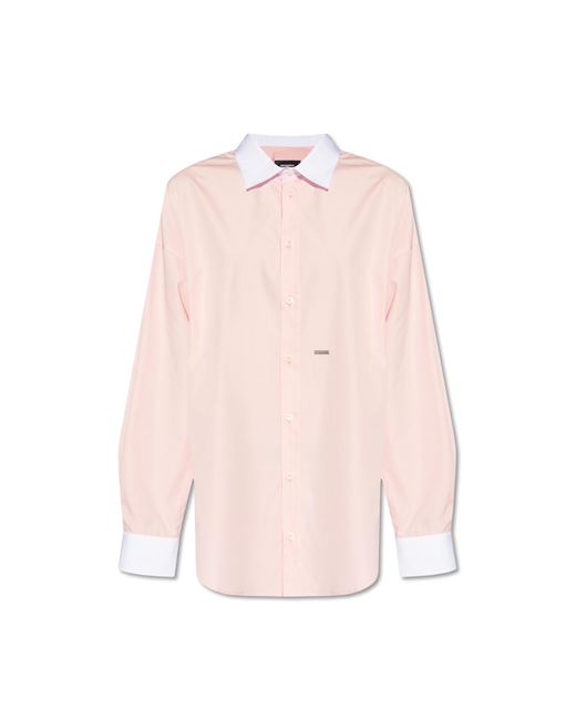 DSquared² Pink Cotton Shirt