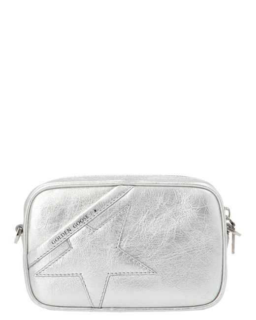 Golden Goose Leather Mini Star Bag in Silver (Metallic) - Lyst