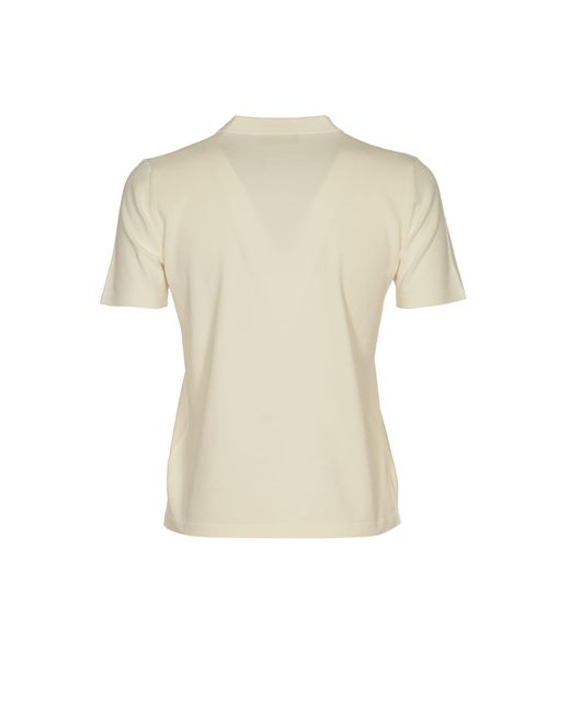 Roberto Collina Natural Round Neck Slim Plain T-Shirt