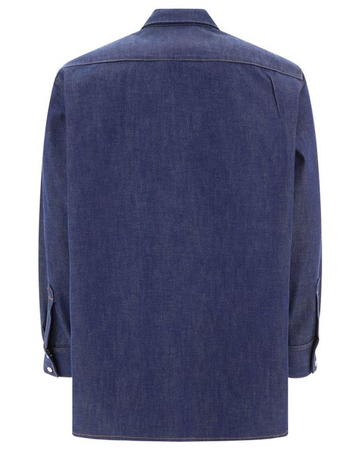Acne Blue Denim Shirt for men